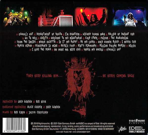 Alice Cooper– Theatre Of Death - Live At Hammersmith 2009, Digipak