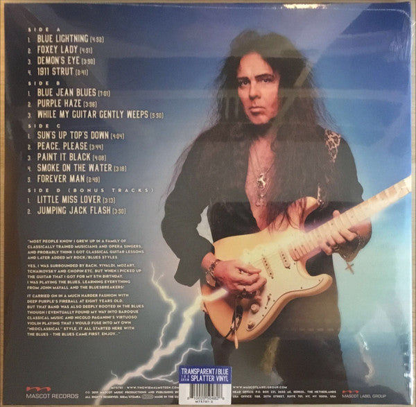 Yngwie Malmsteen – Blue Lightning, 2xLP, Limited Edition, Blue Splatter Transparent Vinyl