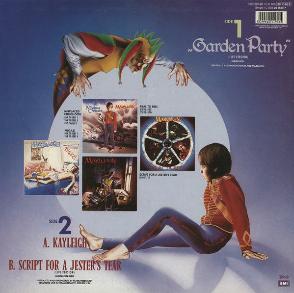 Marillion – Garden Party Live , 45 RPM, Maxi-Single