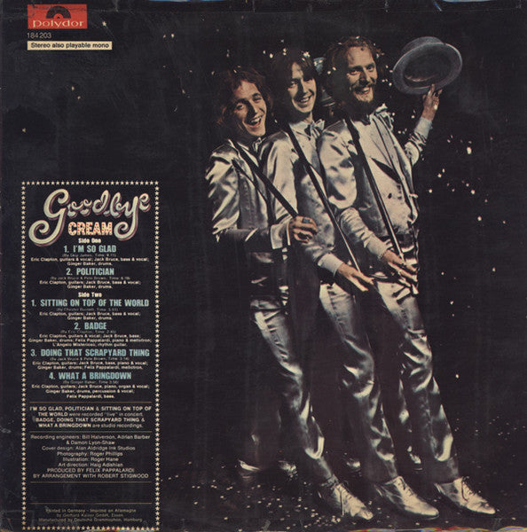 Cream – Goodbye , Gatefold
