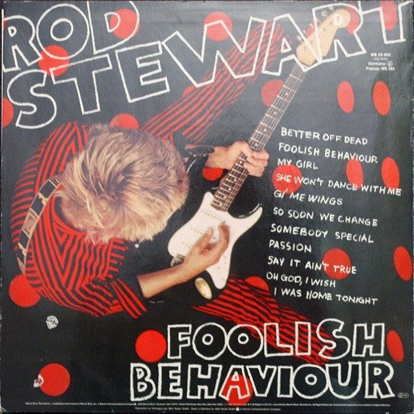 Rod Stewart – Foolish Behaviour, fara poster