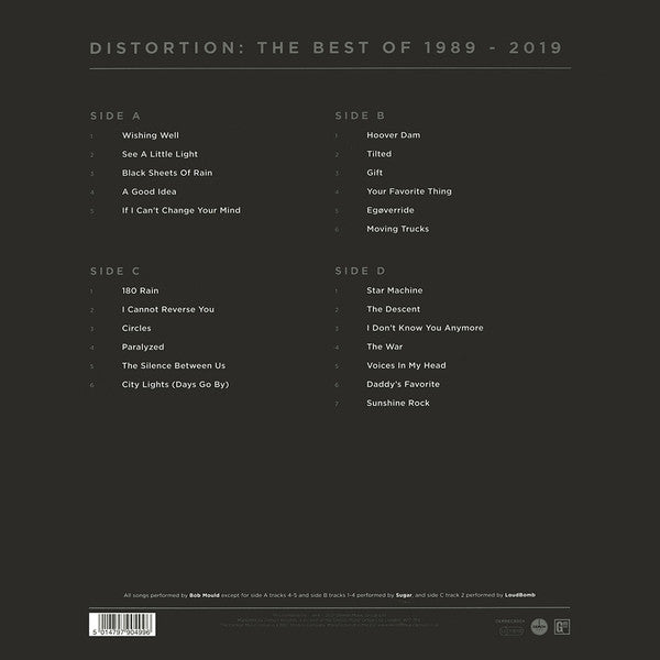 Bob Mould – Distortion: The Best Of 1989 - 2019, 2xLP, Clear Vinyl