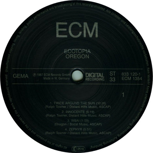 Oregon – Ecotopia, ECM