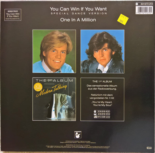 Modern Talking – You Can Win If You Want (Special Dance Version), Vinyl, 12", 45 RPM, Maxi-Single