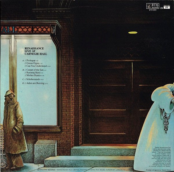Renaissance – Live At Carnegie Hall 2xLP, Gatefold