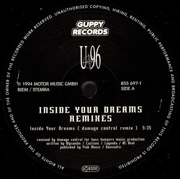 U 96* – Inside Your Dreams (Remixes) 2LP , Gatefold , 45 RPM