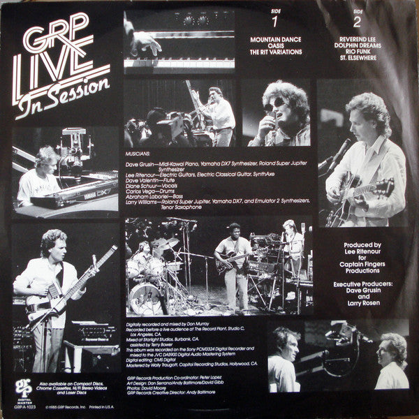 Dave Grusin, Lee Ritenour, Diane Schuur, Dave Valentin – GRP Live In Session