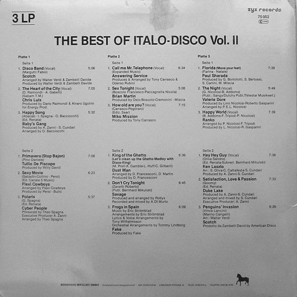The Best Of Italo-Disco Vol. 2 ,, 3LP