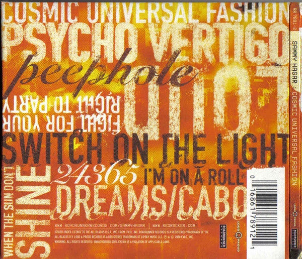 Sammy Hagar – Cosmic Universal Fashion