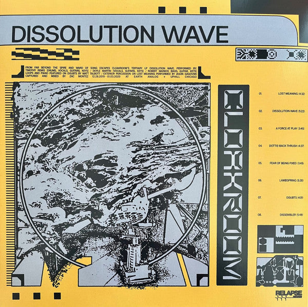 Cloakroom – Dissolution Wave Gatefold , US , mustard Vinyl