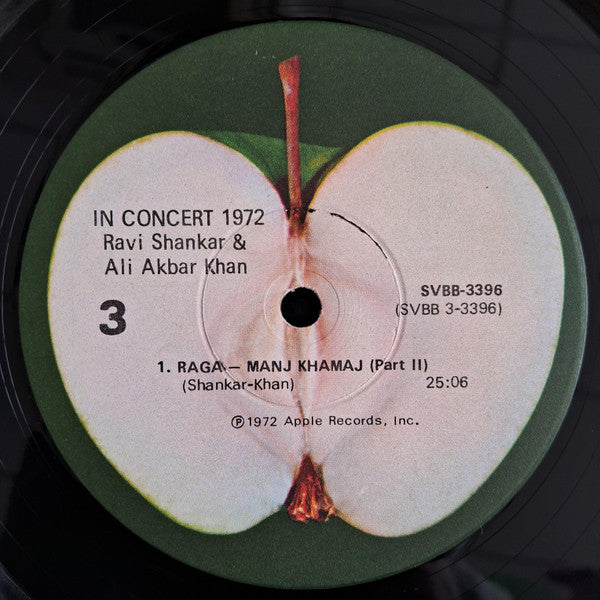 Ravi Shankar / Ustad Ali Akbar Khan* With Alla Rakha – In Concert 1972 , 2LP , Gatefold