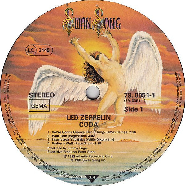 Led Zeppelin – Coda, Gatefold