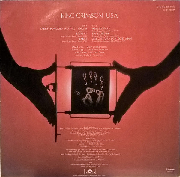 King Crimson – USA