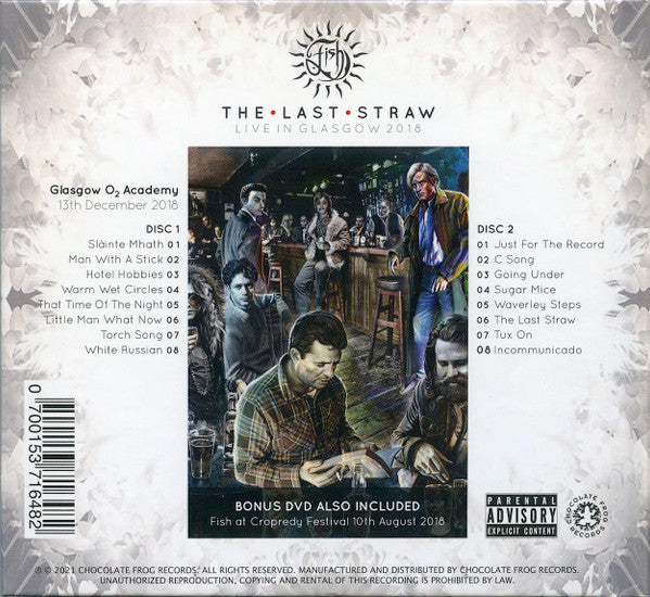 Fish – The Last Straw (Live In Glasgow 2018), Box 2xCD, DVD