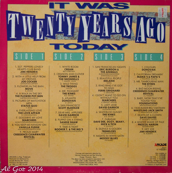 It Was Twenty Years Ago Today , 2LP , Gatefold