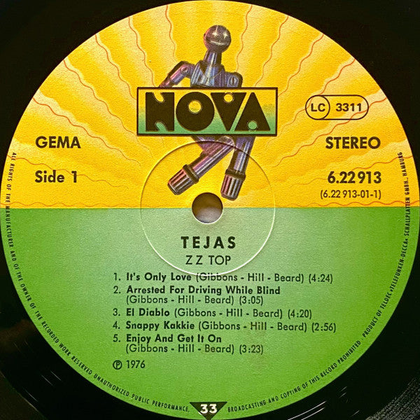 ZZ Top – Tejas , Trifold