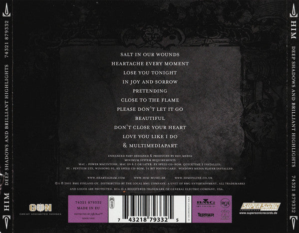 HIM – Deep Shadows And Brilliant Highlights , CD