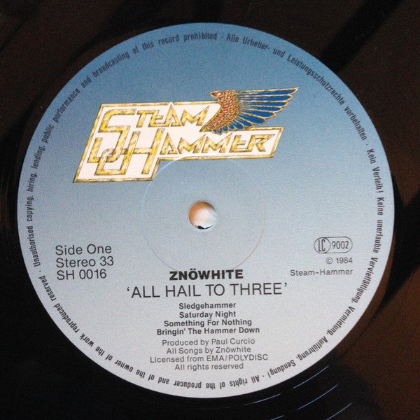 ZnöWhite* – All Hail To Thee , 1 press Germany