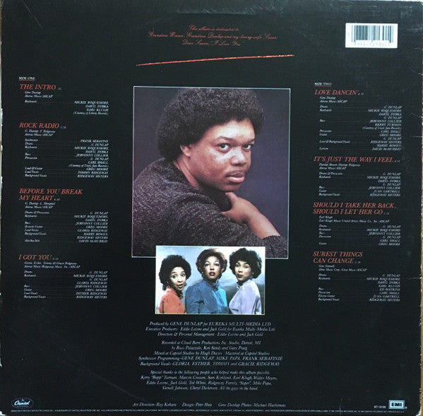 Gene Dunlap Featuring The Ridgeways – It's Just The Way I Feel