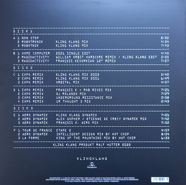 Kraftwerk – Remixes, 3xLP