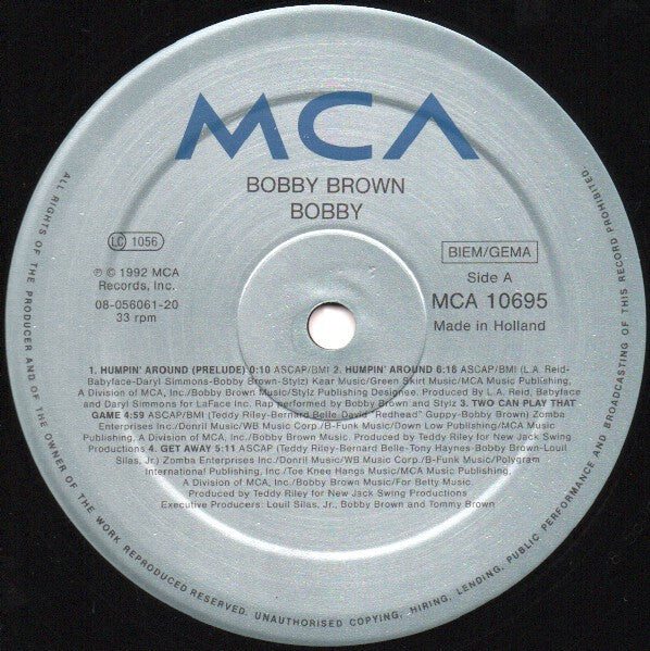 Bobby Brown – Bobby , 2LP