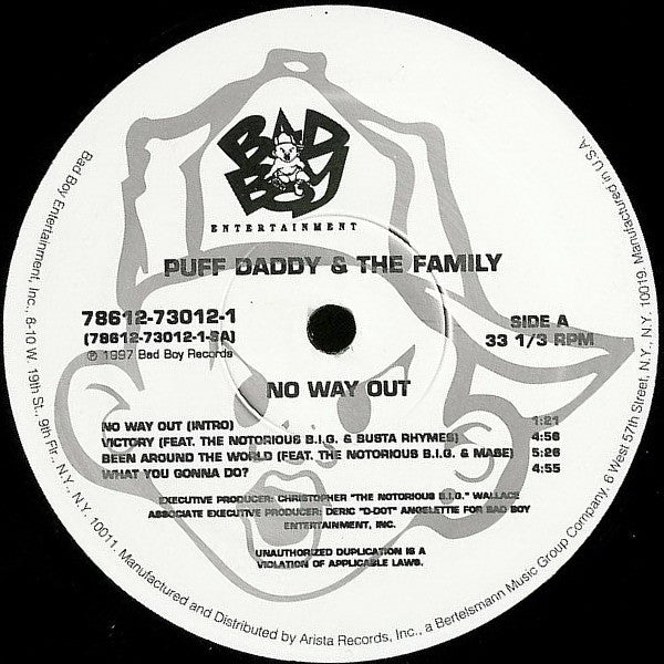 Puff Daddy & The Family – No Way Out , 2LP ,