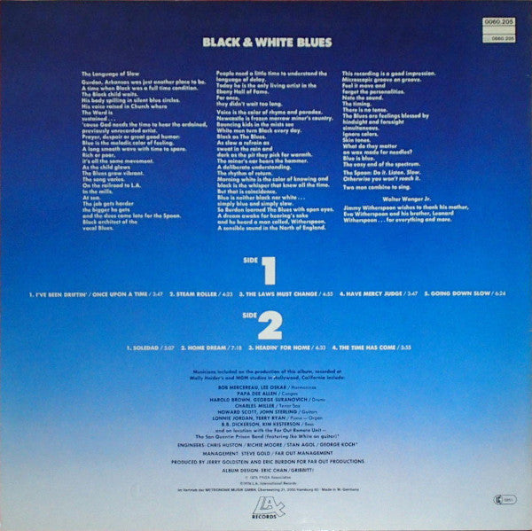 Eric Burdon & Jimmy Witherspoon – Black & White Blues
