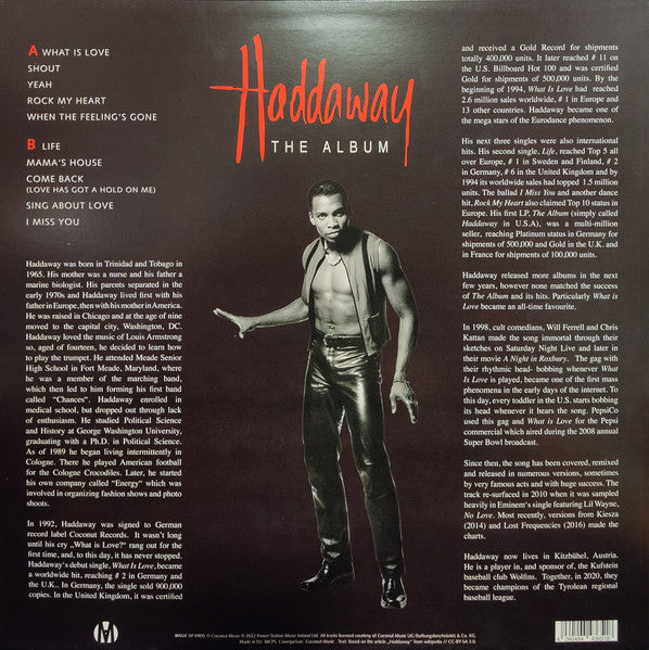 Haddaway – The Album, Limited Edition, Yellow Transparent