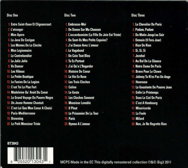 Edith Piaf – The Absolutely Essential 3 CD Collection, 3xCD