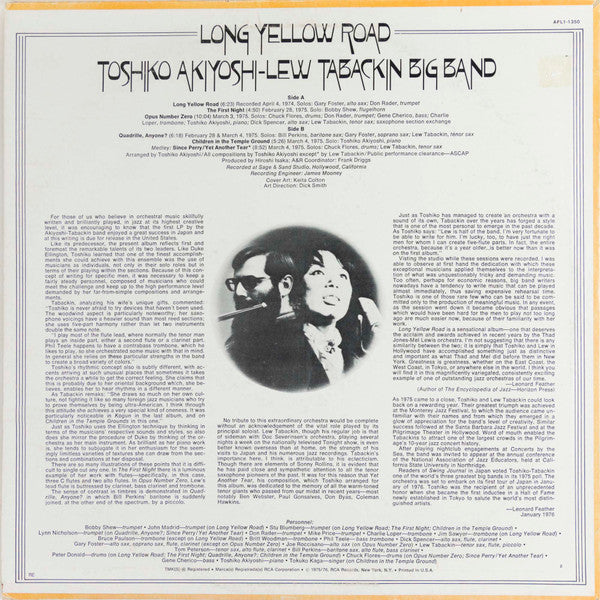 Toshiko Akiyoshi-Lew Tabackin Big Band – Long Yellow Road