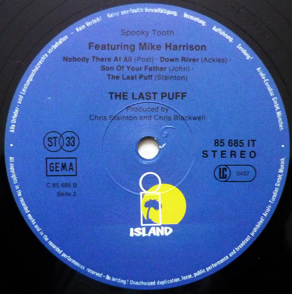 Spooky Tooth Featuring Mike Harrison – The Last Puff