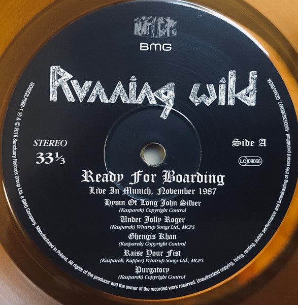 Running Wild – Ready For Boarding, 2xLP, Limited Edition, Orange Vinyl