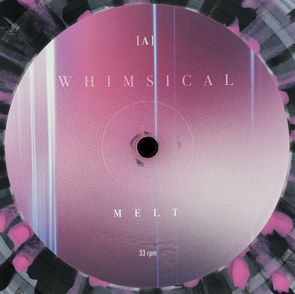 Whimsical – Melt , Clear With Pink And Black Splatter vinyl