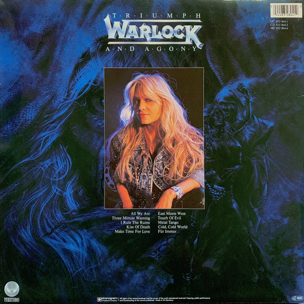 Warlock – Triumph And Agony , Gatefold edition