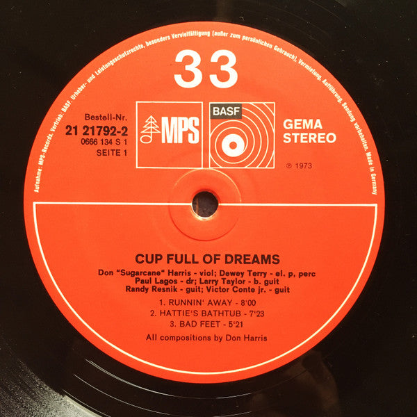 Sugar Cane Harris* – Cup Full Of Dreams