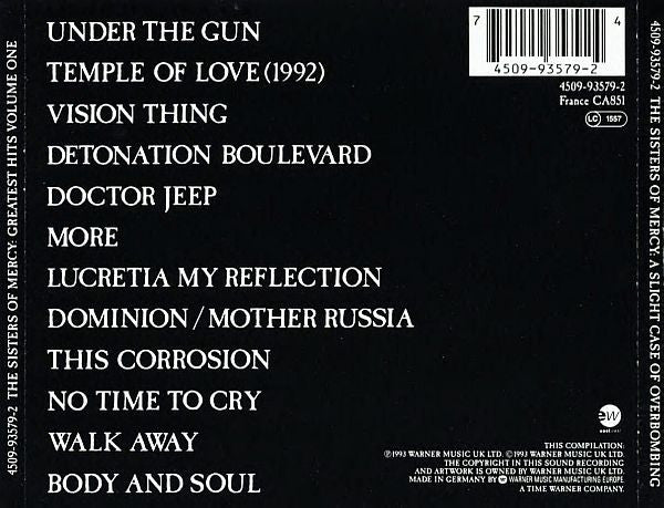 The Sisters Of Mercy – Greatest Hits Volume One (A Slight Case Of Overbombing)