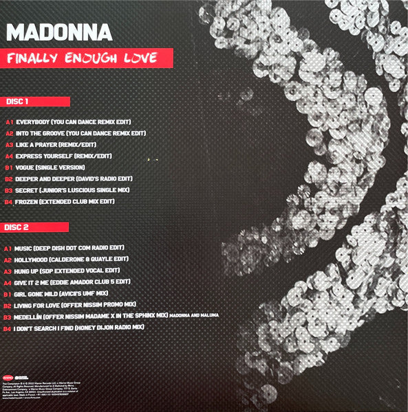 Madonna – Finally Enough Love, 2xLP, Gatefold
