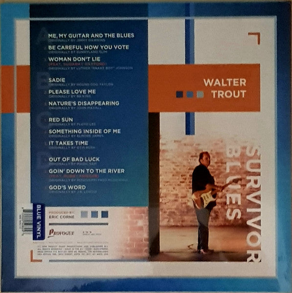 Walter Trout – Survivor Blues , 2LP , Gatefold , Limited Edition, Blue Vinyl