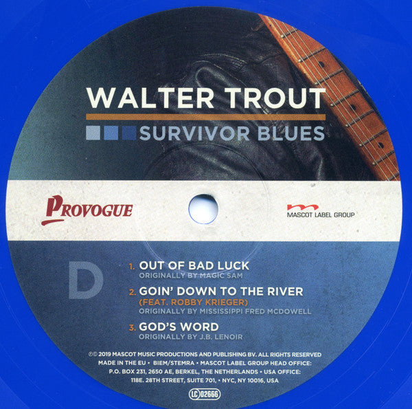 Walter Trout – Survivor Blues , 2LP , Gatefold , Limited Edition, Blue Vinyl