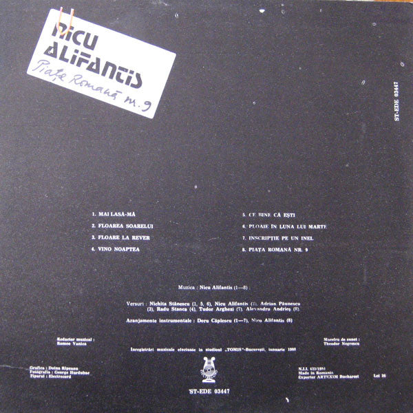 Nicu Alifantis – Piața Romană Nr. 9