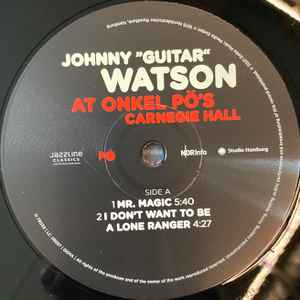 Johnny "Guitar" Watson* – At Onkel Pö's Carnegie Hall Hamburg 1976 , 2LP , gatefold