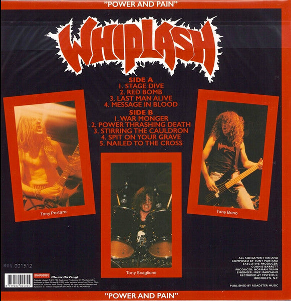 Whiplash – Power And Pain , Limited Edition, Numbered 000732 , Silver, 180 g