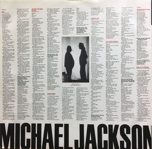 Michael Jackson – Bad gatefold