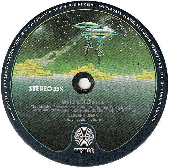Beggars Opera – Waters Of Change , Gatefold