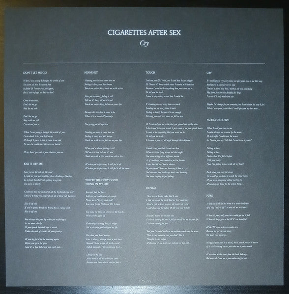 Cigarettes After Sex – Cry