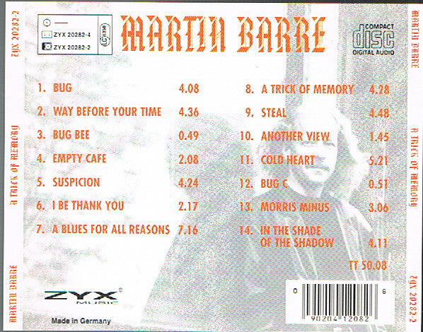 Martin Barre – A Trick Of Memory