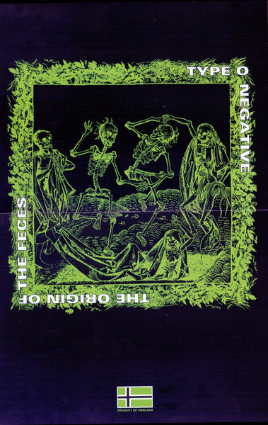 Type O Negative – The Origin Of The Feces (Not Live At Brighton Beach) , 2 LP, Green with Black Marble