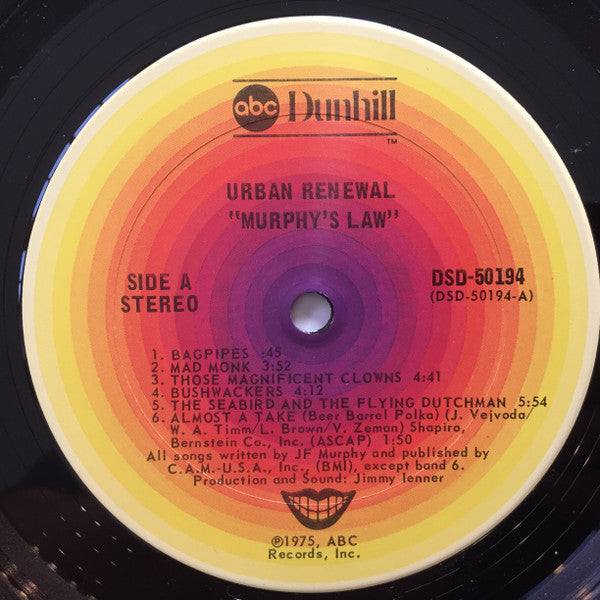 Murphy's Law – Urban Renewal, 1st Press