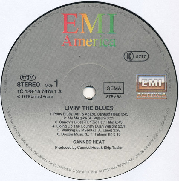 Canned Heat – Living The Blues , 2LP , Gatefold