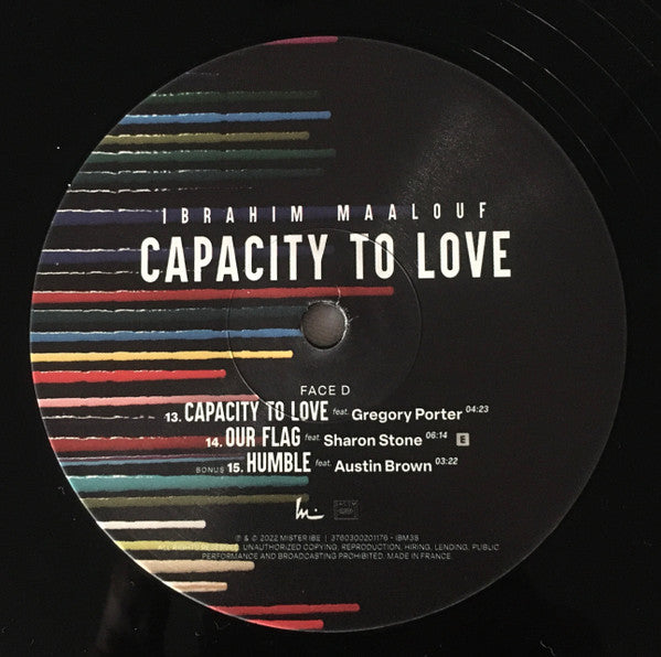 Ibrahim Maalouf – Capacity To Love , 2LP , GATEFOLD